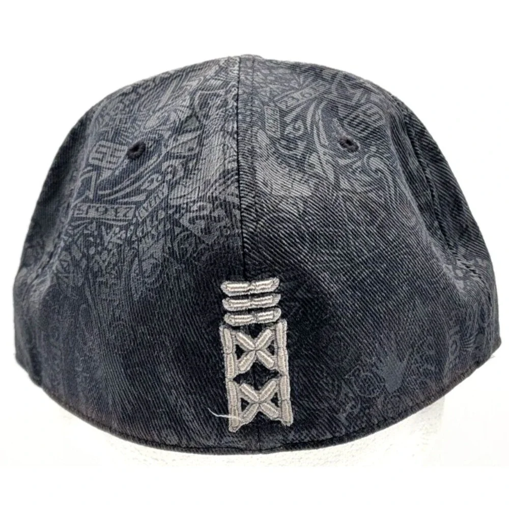 AIR JORDAN RETRO‎ JUMPMAN BLACK WHITE LOGO SNAP BACK CAP HAT MENS RARE